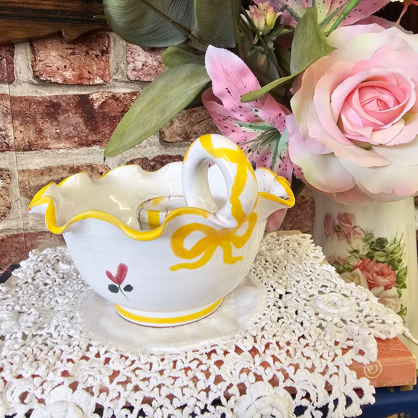 Vintage Italian Ceramic Candlestick Holder (1998)