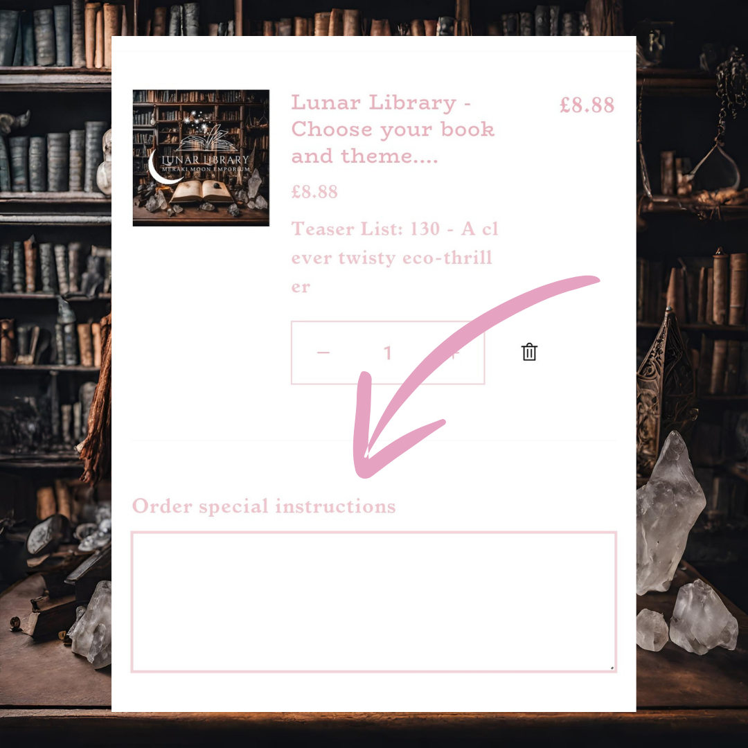 Lunar Library - Choose your book and theme....