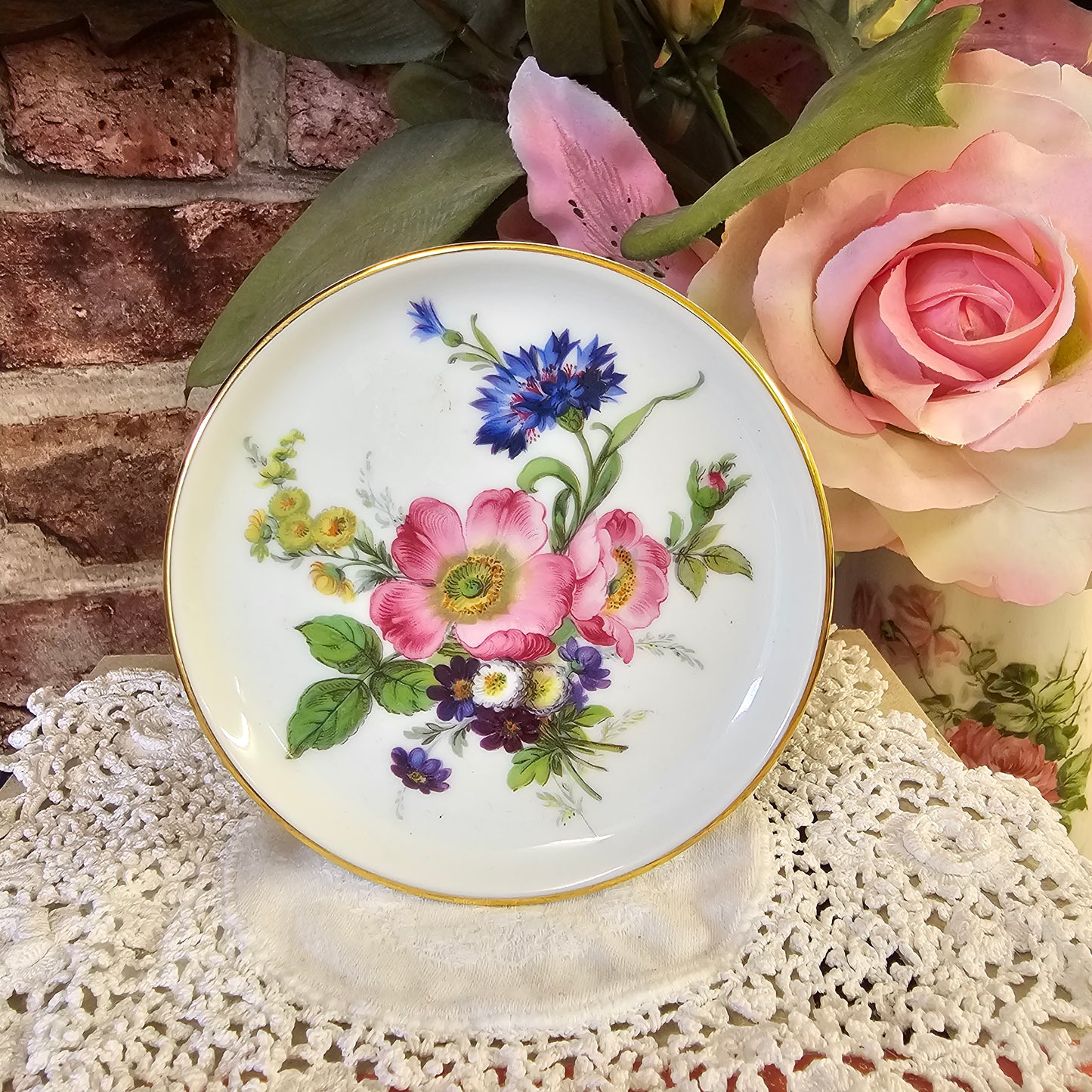 Vintage Fürstenberg Porcelain Coasters / small Plates