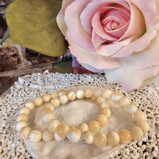 Yellow Calcite, Fire Quartz & Carnelian Bracelets