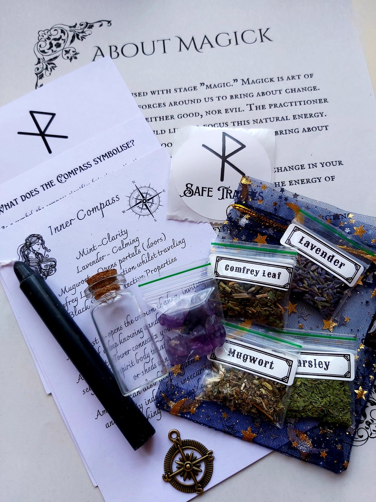 Inner Compass/Safe Travels Spell Kit